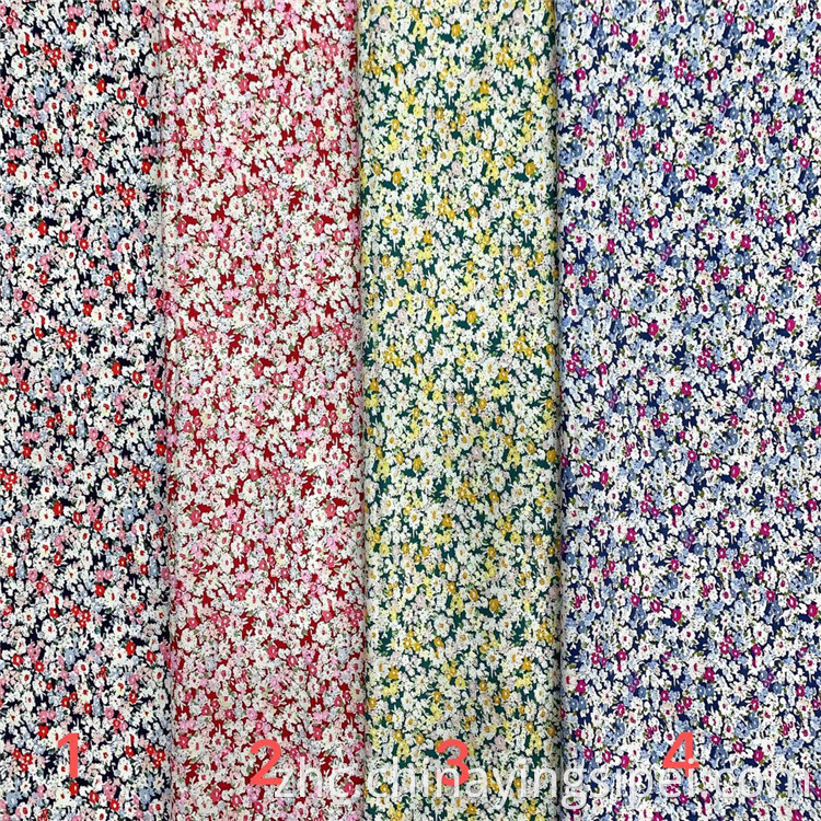 2020新的Stocklot纺织品100%棉花poplin印花棉布女士连衣裙